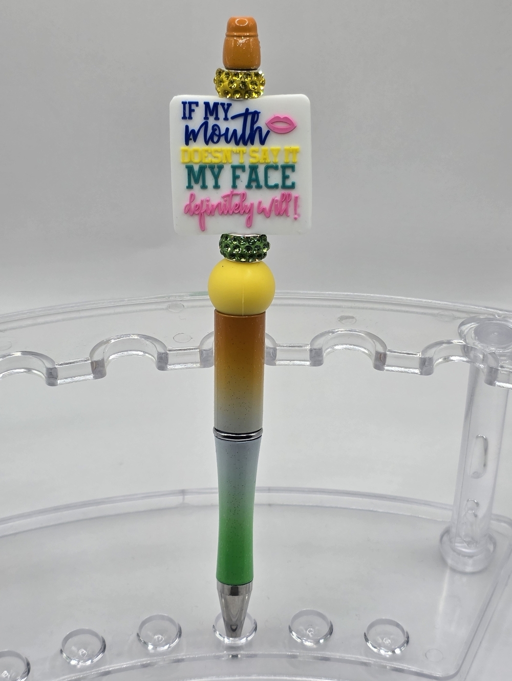 Colorful Statement Pen - "If My Mouth Doesn't Say It"